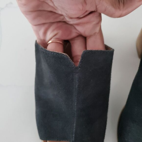 Born Women's Sandals Size 8M Black Suede Mules Block Heel Slip-On Boho Casual - Picture 5 of 9